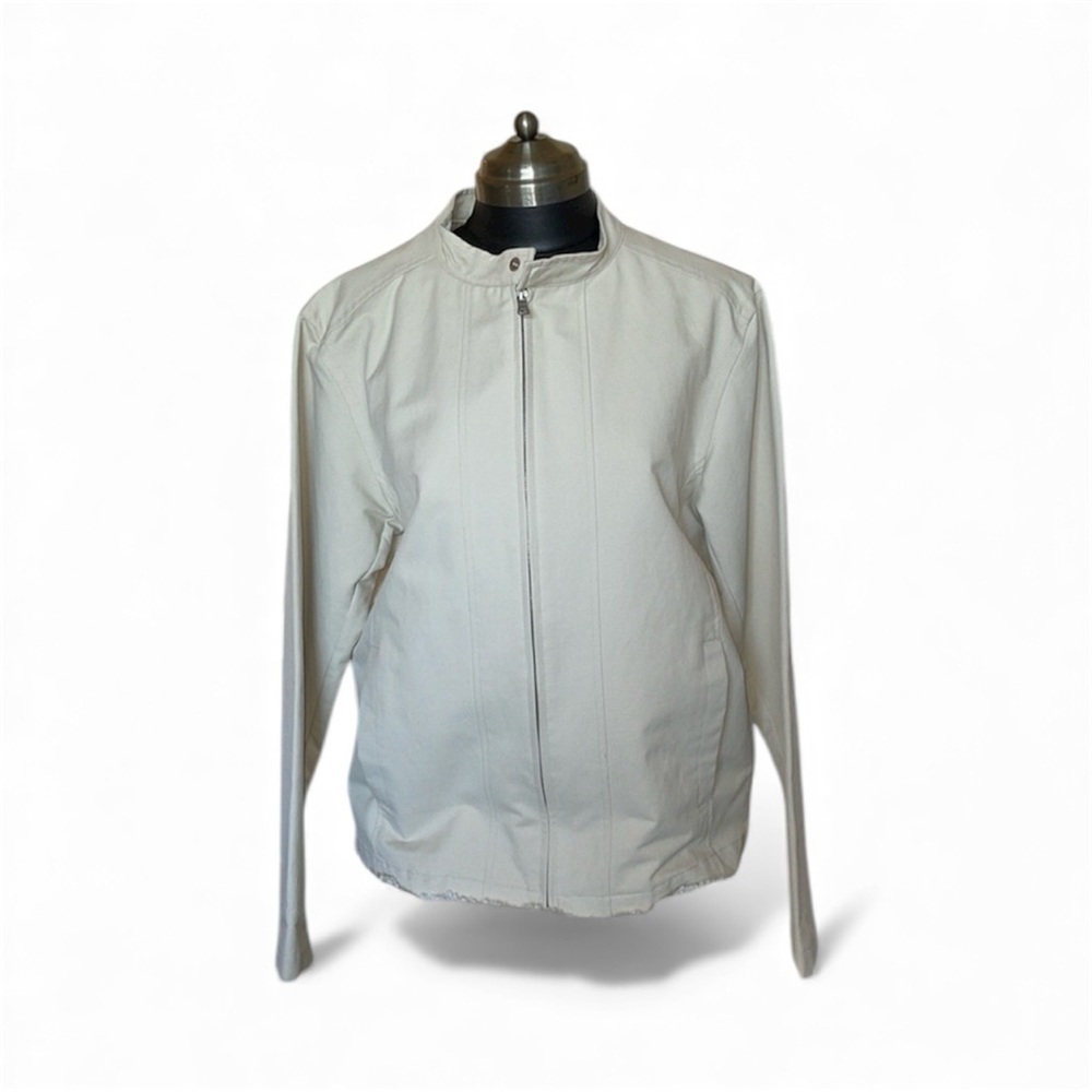 Claiborne mens wear crest polyester windbreaker for casual or formal wear